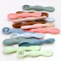 ราคา [COD] 2pcs Baby Spoon Fork Set Food Grade Silicone Sticky Spoon Children Cutlery Training Spoon Feeding Tableware Soft (1733466221943948593)