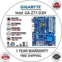 ราคา Used GIGABYTE GA-Z77-D3H DH3 Desktop Motherboard Z77 Socket LGA 1155 DDR3 32G Original Mainboard บล็อกบัสเตอร์ (1734143500966790864)