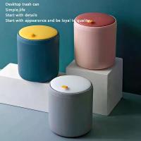 ราคา Mini Waste Bin Desktop Office Trash Can Home Garbage Basket Table Plastic Organizer Office Supplies Dustbins Sundries Barrel Box (1733737664144508470)
