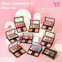 ราคา [เก็บเงินปลายทาง] Ob-1004 Obuse Eyeshadow & Blush Set Obuse Eyeshadow Blush, Eye Makeup, Cheek Blush, 2-Layer Eye Makeup Set (1733494534425118052)