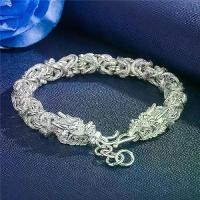 ราคา แฟชั่นอินเทอร์เน็ต งานทำมือ พื้นด้าน เนื้อสัมผัส สร้อยข้อมือหัวมังกรสไตล์ย้อนยุค ดีไซน์โดดเด่น เครื่องประดับผู้ชาย เงินแท้ มีสินค้าในสต็อก (1734218764566496857)