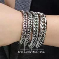 ราคา 2026สร้อยข้อมือคิวบา สแตนเลส สำหรับผู้ชาย โซ่มือพังค์ เครื่องประดับผู้ชาย ของขวัญ สร้อยข้อมือกว้าง: 8mm-14mm (1734160676548806132)