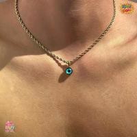 ราคา สร้อยคอปี 2025 จี้ตาปีศาจสีน้ำเงิน สร้อยคอผู้ชาย แฟชั่น เครื่องประดับผู้ชาย ดีไซน์หรูหราใหม่ (1733688401387030292)