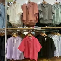 ราคา เสื้อเชิ้ตผ้าลินินผสม Uniqlo เสื้อเชิ้ตคอปกเปิด สีพื้น แขนสั้น เสื้อโค้ทผ้าฝ้ายและผ้าลินินบาง เหมาะสำหรับผู้หญิง คอลเลคชั่นฤดูร้อน 2025 Y455752 (1734406615954589596)