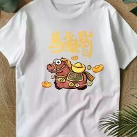 ราคา (พร้อมจัดส่งค่ะ),COD,เสื้อผ้าผู้หญิง เสื้อยืดสีดำผู้ชาย เสื้อผู้ชาย เสื้อยืด Uniqlo สำหรับคนงาน โชคม้า ผ้ายูนิโคล่ (1733987979170776615)