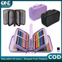 ราคา [พร้อมส่ง] กระเป๋าดินสอพกพา สีดำ กระเป๋าดินสอพับได้ สำหรับมืออาชีพ 32/52/75 ช่อง ผ้าใบ สำหรับใส่ดินสอสี อุปกรณ์ศิลปะ (1732874263109928019)
