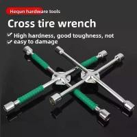 ราคา Cross tire wrench socket wrench car repair tire changing disassembly tool external hexagon socket wrench (1734333327314159585)
