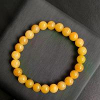 ราคา กำไลมวลธรรมชาติกำไลหินแท้ หยกน้ำผึ้ง (Honey Jade) 6-8-10mm (1734418518832547159)