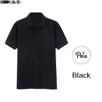 ราคา [COD] เสื้อโปโล เสื้อคอปกชาย/หญิง แขนสั้น POLO ผ้าCOTTON มีกระเป๋าหน้า (สีดำ) HONEY BIRD Mr.&Mrs.shop (1734442247270335567)