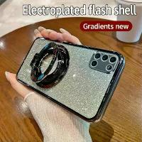 ราคา La19-For Samsung Galaxy A31 Casing Electroplating Magnetic bracket Phone Back Cover Samsung GalaxyA31 TPU Glitter shockproof Phone case (1734240944658154750)