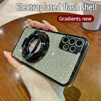 ราคา La19-For Samsung Galaxy A52 5G Casing Electroplating Magnetic bracket Phone Back Cover Galaxy A52s 5G TPU Glitter shockproof Phone case (1734240970183443710)