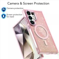 ราคา Suitable for Samsung s24u phone case, shiny glitter, simple and stylish, Samsung s24plus magnetic phone case (1734345068895110668)