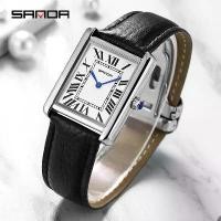 ราคา นาฬิกาข้อมือแฟชั่น SANDA รุ่น New Roman Scale สำหรับผู้ชาย สไตล์เรียบง่าย มีเอกลักษณ์และสร้างสรรค์ ควอตซ์ แสงเรืองแสง กันน้ำ สายหนังแท้ สำหรับผู้ชายและผู้หญิง ดีไซน์สี่เหลี่ยม (1734022071343875465)