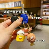 ราคา พวงกุญแจคู่รักการ์ตูนต้นฉบับ ซีรีส์เบอร์เกอร์และโค้ก จี้ไก่ทอด เบียร์ กระเป๋า ของขวัญ (1733327123399804846)