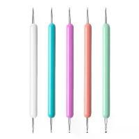 ราคา 5 Point Drill Pens Spiral Rod Wooden Rod Creasing Pens Dotting Needles Ceramic Tools Creasing Pens Nail Art Tools (1733600168215807589)