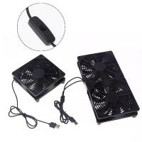ราคา พัดลมระบายความร้อนแบบไหลอากาศสูง 1 ชุด สำหรับเราเตอร์ โมเด็ม และเครื่องรับ รองรับขนาด 120 มม. ใช้ไฟ DC12V ต่อผ่าน USB พัดลมสำหรับคอมพิวเตอร์/เราเตอร์ มาพร้อมสายเคเบิลและสวิตช์ (1734427026204558983)