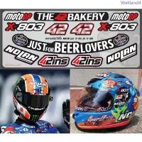 ราคา สติ๊กเกอร์ชิวหมวกกันน็อค NOLAN MOTOGP42 เกรดพรีเมี่ยม Sticker Helmet Sticker NOLAN MOTOGP42 คลังสินค้า (1733686585818842462)