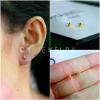 ราคา Discount [ ส่งฟรี เก็บโค้ดในร้าน] 1คู่ ต่างหูดาวจิ๋ว (วัสดุอย่างดี ไม่ลอกดำ แพ้ง่ายใส่ได้) - MILINTA Jewelry ต่างหู จิวหู ตุ้มหู ต่างหูทอง ต่างหูเพชร Earrings Earcuff รุ่น B36 (1733361645025724214)