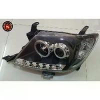 ราคา ❊ไฟหน้า TOYOTA VIGO PROJECTOR สีดำ EAGLE EYES โตโยต้า วีโก้✫ (1733818864526984839)