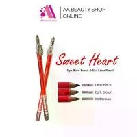 ราคา พร้อมส่งจากไทย ดินสอเขียนคิ้ว พร้อมกบเหลา Sweet Heart eye brow & eyeliner pecil ดินสอเขียนขอบตาและเขียนคิ้ว สวีทฮาร์ท (1733492746342729254)