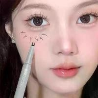 ราคา อายไลเนอร์สีน้ำตาล eyeliner ขนตาล่าง 2 กรงเล็บ อายไลเนอร์ชนิดน้ำ ปากกาเรียว โกหก หนอนไหม ร่างเปลือกตา ลงไปที่เมคอัพกันน้ำ ไม่เลอะ ดินสอเขียนคิ้วสองแฉก (1734191671717299504)