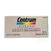 ราคา Centrum วิตามินเกลือ Silver 50+ Holistic Dietary Supplement 90 เม็ด สำหรับผู้สูงอายุ บรรจุ 90 เม็ด (1733830082495087780)