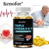 ราคา Kenofor Triple Omega 3-6-9 Health Supplement | Complete Omega 3-6-9 Formula | Additive-Free | Supports Eye and Skin Health (1733727415315891826)