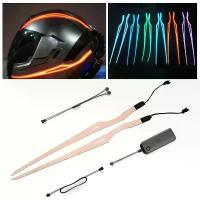 ราคา ไฟกลางคืนสำหรับหมวกกันน็อคมอเตอร์ไซค์, แถบ EL สัญญาณขี่, แถบ LED แถบสะท้อนแสง, ฟิล์มแสงเย็น, ชุดทนทาน, เหมาะสำหรับบาร์ DIY, รวมหมวกกันน็อค (1732314515217679983)