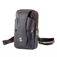 ราคา CZAYEFNH Bolso para Movil, Cuero Genuino Bolsa Cintura Hombre, Funda Movil Cinturon, Fundas de teléfono con Clip para Cinturón, Presilla para Cinturón, Correa para El Cuerpo (1734033206117107485)