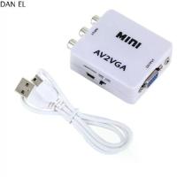 ราคา DAN EL ขนาดเล็กมากๆ AV2VGA ตัวแปลง AV2VGA RCA ไปยัง VGA เอาต์พุต VGA ตัวแปลง AV เป็น VGA กล่องแปลงขนาด AV เป็น VGA สำหรับกล่องรับสัญญาณ /vcd/dvd/ เว็บแคม (1734450595083618069)