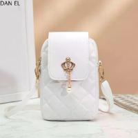 ราคา DAN EL กระเป๋าถือสำหรับผู้หญิง ไหล่เดียว กระเป๋าใส่โทรศัพท์ หนังพียู กันน้ำกันน้ำได้ กระเป๋ามินิสตรี ไข่มุกไข่มุก กระเป๋าใส่ของ กระเป๋าใส่โทรศัพท์สะพายข้าง สาวๆ (1734438017443006229)
