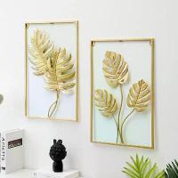 ราคา จัดส่งภายในประเทศไทย NEWกรอบรูปใบไม้ติดผนังสีทอง กรอบรูปใบไม้สีทอง กรอบรูปใบไม้ติดผนังสีทอง กรอบรูปใบไม้ กรอบรูปต้นไม้ เสริมฮวงจุ้ย เสริมมงคล 40 * 60 ซม Home Supplies ของใช้ในครัวเรือน (17327073402238