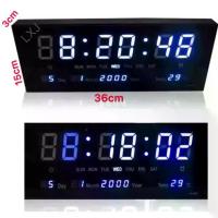 ราคา บ้านขนาดใหญ่, พับเก็บได้, นาฬิกาดิจิตอล LED DIGITAL CLOCK แขวนผนัง รุ่น 3615 (ตัวเลขสี ฟ้า) สิ่งศักดิ์สิทธิ์หอพัก, ถอดออกได้, (1733800565961229742)