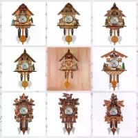 ราคา หลากหลายสไตล์ หอคอยป่าไม้ นาฬิกาลูกตุ้มไม้โบราณ เงียบไร้เสียง วินเทจ นาฬิกาไม้ติดผนัง ทำจากไม้ รูปแบบที่สมจริง 3D chiming CLOCK บ้านในบ้าน (1734462166870492924)