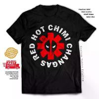 ราคา Deadpool Red Hot Chili Peppers Rock band RHCP ล้อเลียนเสื้อยืดผ้าฝ้ายตลก ขายร้อน (1733790578626036861)