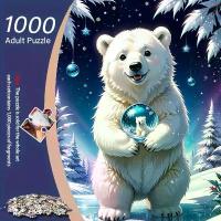 ราคา Smart Watch 1000 Piece Polar Bear Crystal Ball Puzzle Suitable for Adults and Families - Large Size 50x 70cm / 1968x 2755inch Colorful Scratch-Resistant Animal Puzzle Creative Ho (1733899656075118139)