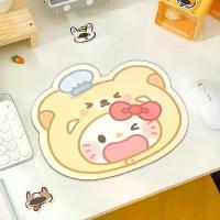 ราคา 2025kitty mouse pad cover with emoji for girls' dormitory and office desktop computer desk mat, keyboard and gaming mouse pad. (1734324667333182700)
