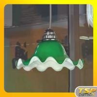 ราคา Certified productsTSP Lighting │ โคมไฟห้อยฝาจีบโบราณ สีเขียว ขั้วE27 (1732587516315535102)