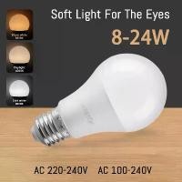 ราคา [COD] 3PCS Hight Lumen Led Bulb E27 B22 base 18W 20W 24W Lamps AC220V 230V 110V Light Lamps For Home derection Living room Lighting (1733031619554870734)