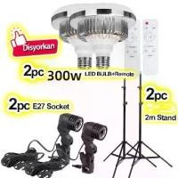 ราคา 300w LED Bulb Softbox light Photography Lighting ไฟ ไฟสตูดิโอ ไฟไลฟ์สด ไฟถ่ายรูป ไฟต่อเนื่อง ขาตั้งไฟ สปอตไลท์ (1732002368032310600)