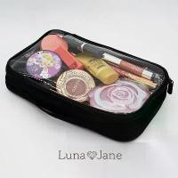 ราคา [TK ขายร้อน] VL16 Vanilla in love clear PVC makeup bag กระเป๋าใส่เครื่องสำอางใส (สีดำ) (1734419344530965530)