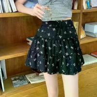 ราคา Sweet Vanilla Layered Midi Skirt Summer Short Skirt Lace Bow Pure Desire High Waist White Cake (1733298775963436695)