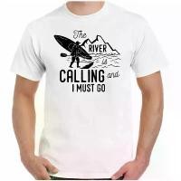 ราคา เสื้อยืดแคนู สำหรับผู้ชาย ดีไซน์ตลก เหมาะสำหรับแคนู ไคท์ เรือคายัค และแม่น้ำ กำลังเรียกหา (1733043157813659488)