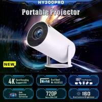 ราคา โปรเจ็กเตอร์, Hy300pro, A008, มินิสมาร์ทโปรเจ็กเตอร์โฮมออโรร่าบลูเรย์, ความละเอียด 4K Ultra HD, เหมาะสำหรับใช้กลางแจ้ง โปรเจคเตอร์ (1731484310260058983)