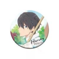 ราคา []Free Men's Swimming Club Fridge Magnet Nanase Haruka Matsuoka Rin Double Flash Badge Magnetic Fridge Magnet (1733208641697121389)