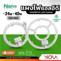 ราคา ขายร้อน หลอดไฟเพดาน หลอดกลม โคมไฟเพดาน LED 24W / 40W กลม (Magnet) ยี่ห้อ NANO (1732598694918063138)