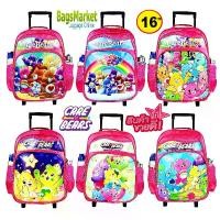 ราคา [COD] Bagsmarket กระเป๋านักเรียน Kid's Luggage 16" (ขนาดใหญ่-L) กระเป๋าเด็ก กระเป๋าเป้มีล้อลากสำหรับเด็ก ลายหมีแคร์แบร์น่ารัก (1732338524493940655)