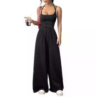 ราคา 2026This year's favorite sweet and spicy style is the popular cross-border hit on TikTok and in Europe and America: women's casual strapless jumpsuit with wide legs and loose fit for summer (173457472
