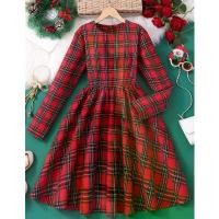 ราคา พร้อมส่งชุดคริสมาสต์เดรสลายสก๊อตสีแดงเด็กโต วัน วิทยาศาสตร์ อนุบาล เดรสเด็ก (1732611057133848225)