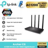 ราคา COD TP-Link Archer C6 ไวไฟเราเตอร์ AC1200 Wireless MU-MIMO Gigabit Router (รองรับโหมด Access Point)TikTok (1734528638915872317)
